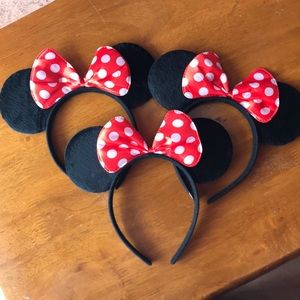 Set of 3 Minnie ears